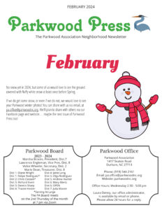 Parkwood Press - February 2024   News from Parkwood of Durham, NC