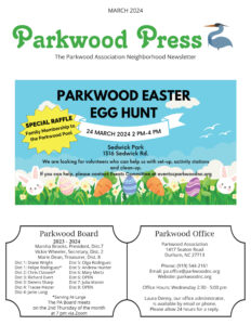 Parkwood Press - March 2024    News from Parkwood of Durham, NC