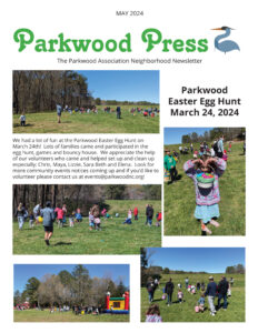 Cover of the May 2024 issue of Parkwood Press