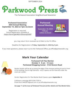 Cover of Parkwood Press for September 2024