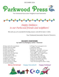 Cover of Parkwood Press for December 2024