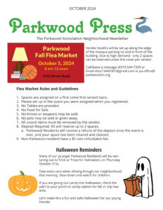 Cover of Parkwood Press for October 2024