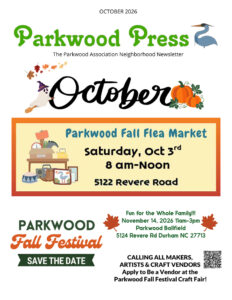 Cover of he October issue of Parkwood Press